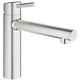 GROHE Concetto køkkenarmatur, Concetto, Køkkenarmatur, Supersteel armatur, Mellemhøj tud, 140° sving, GROHE, VVS.