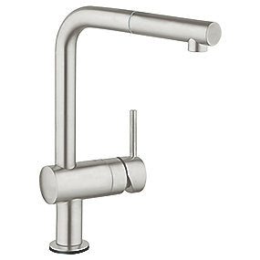 GROHE minta touch køkkenarmatur L-tud-S elektro. Med udtræk. Supersteel
