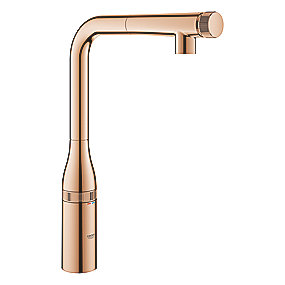 GROHE Essence Smart Control køkkenarmatur L-tud udtræksmousseur GROHE ZERO, warm sunset