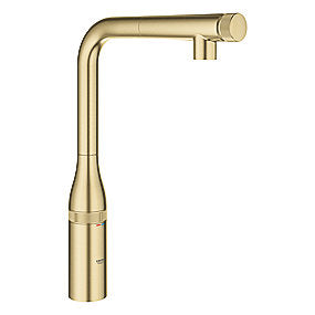 GROHE Essence Smart Control køkkenarmatur L-tud udtræksmousseur, GROHE Zero, børstet cool sunrise