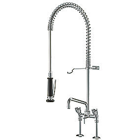 KWC storkøkkenarmatur med forbruser 2 grebs med 300mm J-tud