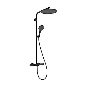 hansgrohe Raindance Alive S Puro Showerpipe 300 1jet EcoSmart termostat, Mat sort