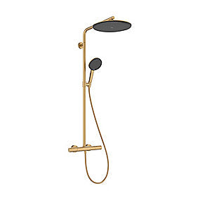 hansgrohe Raindance Alive S Puro Showerpipe 300 1jet EcoSmart termostat, børst. bronze PVD