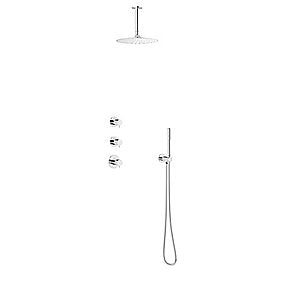 Damixa Silhouet XS 2 Indbygning til loftmontage brus udv.dele med 1 termo. 2 omskift. Krom