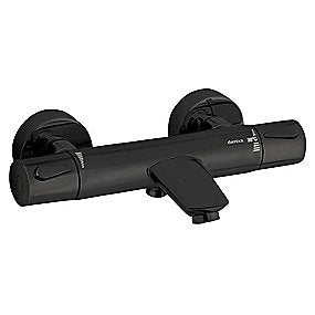 Damixa silhouet tmc termostatarmatur til kar/brus. Mat sort