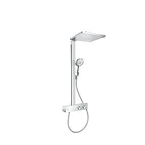 hansgrohe Raindance E 300 1jet showerpipe EcoSmart med 350 ShowerTablet: Krom