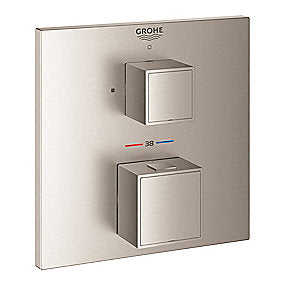 GROHE Grohtherm Cube forplade, Grohtherm Cube, Forplade, Supersteel forplade, Rapido SmartBox, TurboStat, SafeStop, GROHE, VVS.