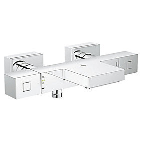 GROHE Grohtherm Cube termostatbatteri, Grohtherm Cube, Termostatbatteri, Krom batteri, Kar/brus, TurboStat, SafeStop, AquaDimmer Eco, GROHE, VVS.