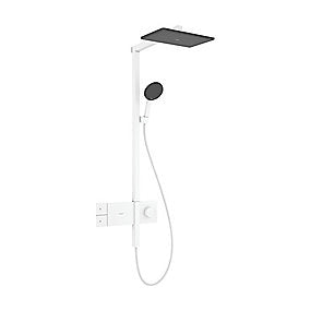 hansgrohe Raindance Alive Q Showerpipe 210/340 1jet EcoSmart ShowerS Comf. Mat hvid