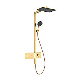 hansgrohe Raindance Alive Q Showerpipe 210/340 1jet EcoSmart ShowerS pol guld-optik PVD