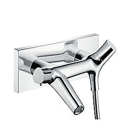 hansgrohe AXOR Starck Organic kar/brusetermostat med sikkerhedsstop. Krom
