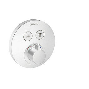 hansgrohe ShowerSelect S Termostatarmatur til indbygning med afspærring til 2 udtag, mat hvid