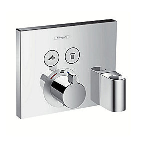 hansgrohe ShowerSelect termostat med 2 udtag og integreret bruserholder