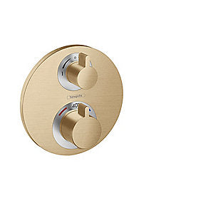 hansgrohe Ecostat S Termostatarmatur til indbygning med afspærring til 2 udtag, børstet bronze