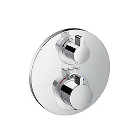 hansgrohe Ecostat S termostatarmatur med afspærring og omskifter
