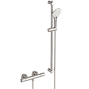 Ideal Standard CERATHERM T100 Brusearmatur og -sæt 900mm stang, 325x103x70 mm krom