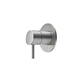 Qtoo d line C90 grebssæt, Qtoo grebssæt, Termostat greb, Rustfrit stål greb, Børstet finish, Ø90mm roset, Qtoo, VVS.