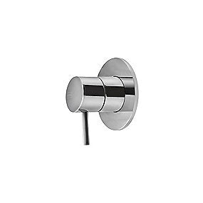 Qtoo d line C90 grebssæt, Qtoo grebssæt, Termostat greb, Rustfrit stål greb, Poleret finish, Ø90mm roset, Temperaturregulering, Qtoo, VVS.