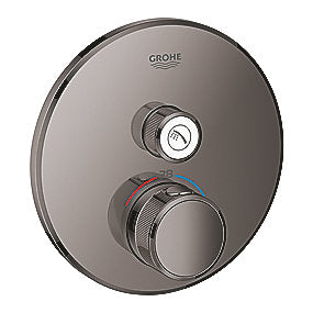 GROHE Grohtherm SmartControl brus Forplade, Termostat med 1 ventil, hard graphite