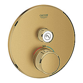 GROHE Grohtherm SmartControl brus Forplade, Termostat med 1 ventil, børstet cool sunrise