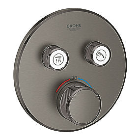 GROHE Grohtherm SmartControl termostatarmatur 2SC til indbygning, 2 ventiler. Børstet Hard Graphite