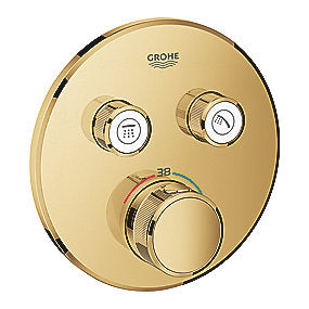 GROHE Grohtherm SmartControl brus Forplade, Termostat med 2 ventiler, cool sunrise