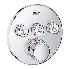 GROHE Smartcontrol termostat 3 funktioner til indbygning. Rund
