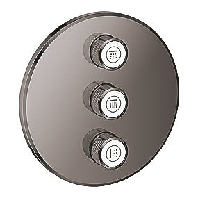 GROHE Grohtherm SmartControl forplade Triple volume kontrol sæt, hard graphite