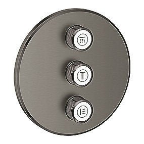 GROHE Grohtherm SmartControl Triple volume kontrol sæt. Til indbygning. Børstet Hard Graphite