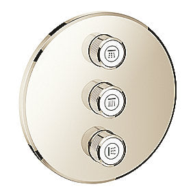 GROHE Grohtherm SmartControl forplade Triple volume kontrol sæt, poleret nikkel