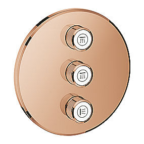 GROHE Grohtherm SmartControl forplade Triple volume kontrol sæt, warm sunset