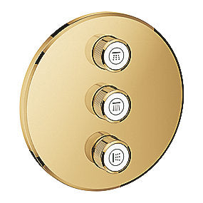 GROHE Grohtherm SmartControl forplade Triple volume kontrol sæt, cool sunrise