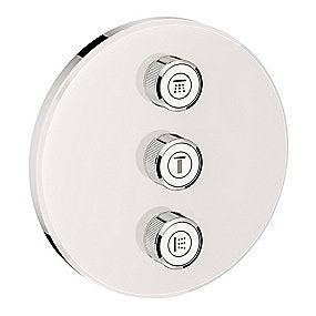 GROHE SmartControl triple volume kontrol sæt. Hvidt glas 3SC