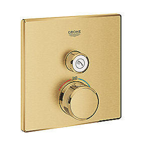 GROHE Grohtherm SmartControl 1SC Termostat til indbygning med en ventil, børstet cool sunrise