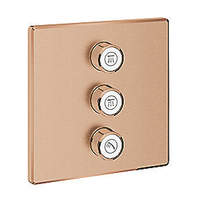 GROHE Grohtherm SmartControl ventil Overdel, Triple volume kontrol sæt, børstet warm sunset
