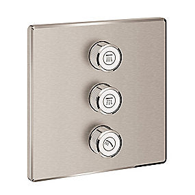 GROHE Grohtherm SmartControl ventiloverdel 158x158mm 3vent Supersteel