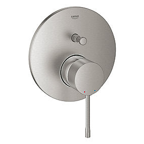 GROHE Essence badekar Forplade, Supersteel forplade, indbygningsarmatur, SilkMove, StarLight, QuickFix, 2-vejsomskifter, badeværelse, GROHE, VVS.