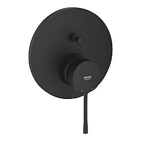 GROHE Essence Forplade 2-vejs omskifter, Phantom Sort forplade, indbygningsarmatur, 2-vejs omskifter, badeværelse, GROHE, VVS.