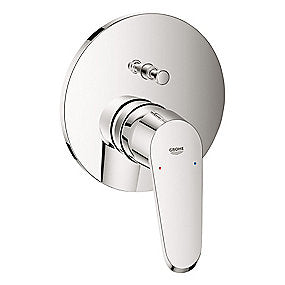 GROHE EuroDISC Cosmopolitan kar/brusearmatur, forkromet forplade, indbygningsarmatur, SilkMove, StarLight, QuickFix, badeværelse, GROHE, VVS.