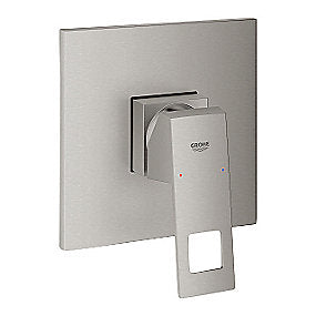 GROHE EuroCube brusearmatur, Supersteel forplade, indbygningsarmatur, SilkMove, StarLight, QuickFix, badeværelse, GROHE, VVS.