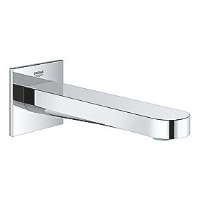 GROHE Plus karudløb, forkromet karudløb, vægmonteret tud, laminar mousseur, 168mm fremspring, badeværelse, GROHE, VVS.