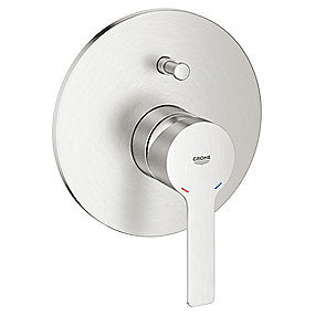 GROHE Lineare new kar/brusearmatur, Supersteel udvendige dele, metalgreb, StarLight, automatisk omstilling, badeværelse, GROHE, VVS.