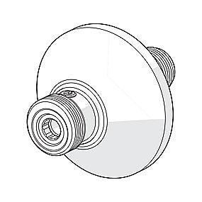 Oras tilgangsstykke 70mm 3/4x1/2 med afspærring, forkromet