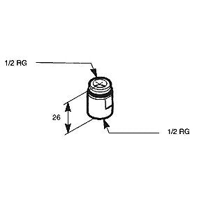 Broen Flowfix Vandbegrænser 12 L Rød 1/2 X 1/2 Lav Model