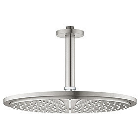 GROHE Rainshower Cosmopolitan 310 hovedbrusersæt, Supersteel hovedbruser, loftmonteret, Rain spray, EcoJoy, DreamSpray, SpeedClean, DropStop, badeværelse, GROHE, VVS.