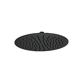 QTOO d line hovedbruser Ø300mm PVD. Med sort silicone dyser. Sort