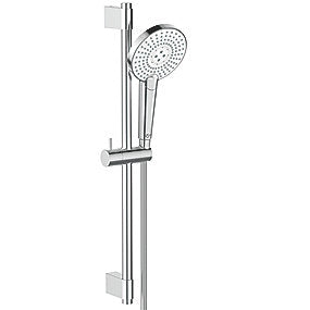 Ideal Standard evo jet Idealrain brusesæt. Rund Ø125/600, justerbare beslag, 3 stråletyper, Krom