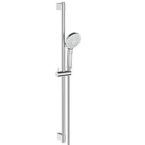 Ideal Standard Idealrain Evo brusesæt, krom brusesæt, 3 strålefunktioner, antikalk, vandbegrænser, justerbare beslag, badeværelse, Ideal Standard, VVS.