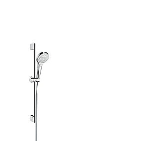 hansgrohe Croma Select S Multi Eco brusersæt med Eco vandbegrænser. 650mm. Krom/hvid