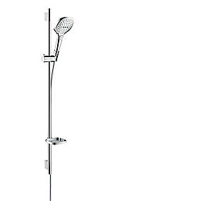 hansgrohe Raindance Select E120 brusesæt med sæbeskål. 3 jet. Krom